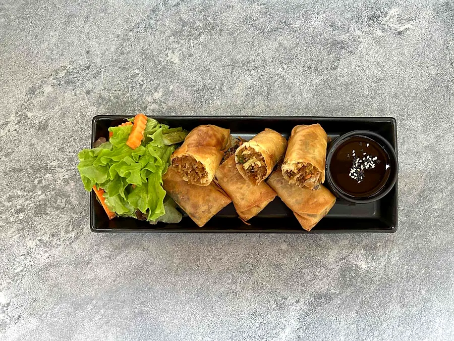 Homemade Chicken Spring Roll