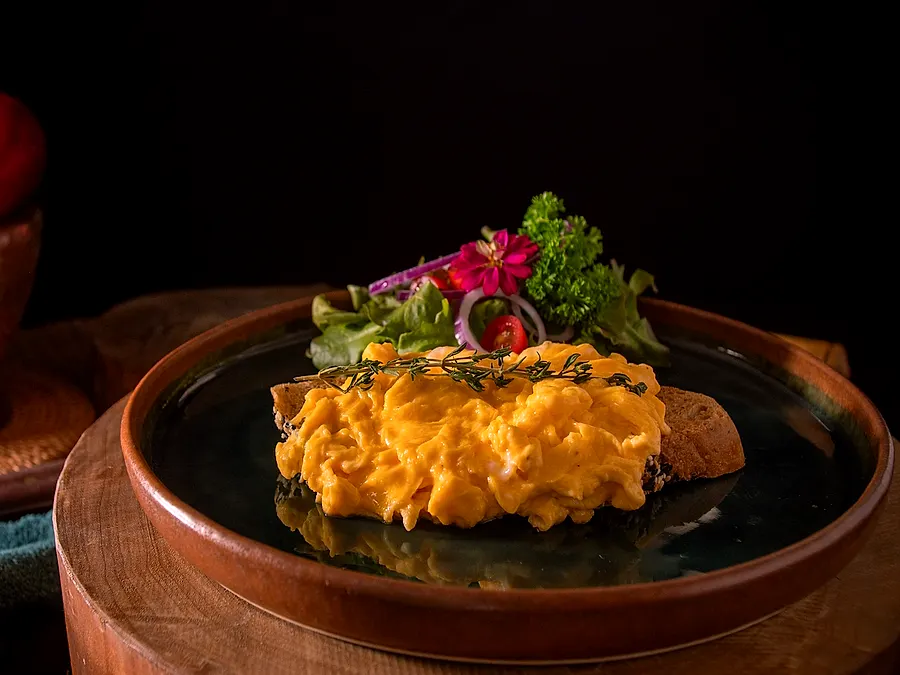 Scrambled Eggs on Toast