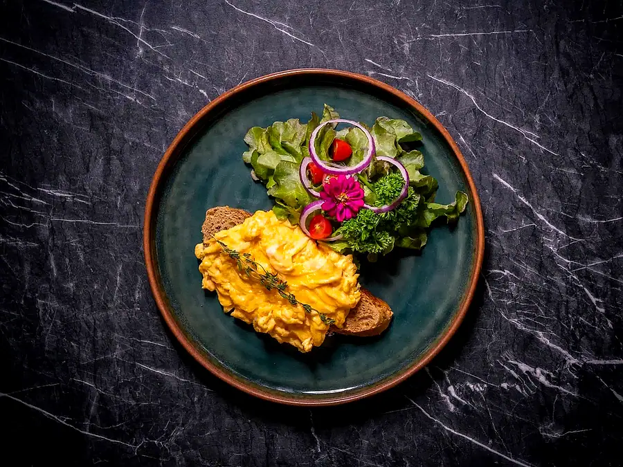 Scrambled Eggs on Toast