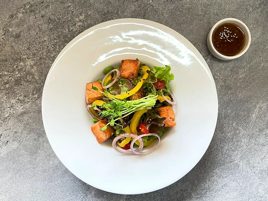 Teriyaki Salmon Salad