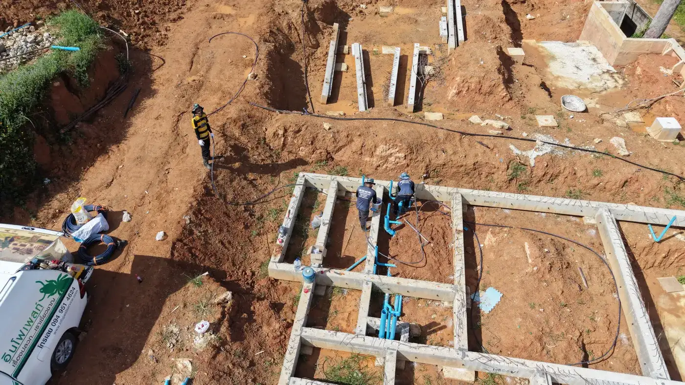 KĀHLĪ Hillside Villas ระหว่างก่อสร้าง ตุลาคม 2025