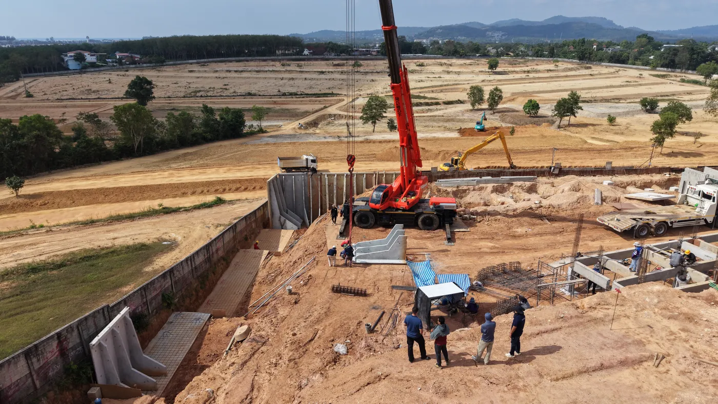 KĀHLĪ Hillside Villas ระหว่างก่อสร้าง ธันวาคม 2025