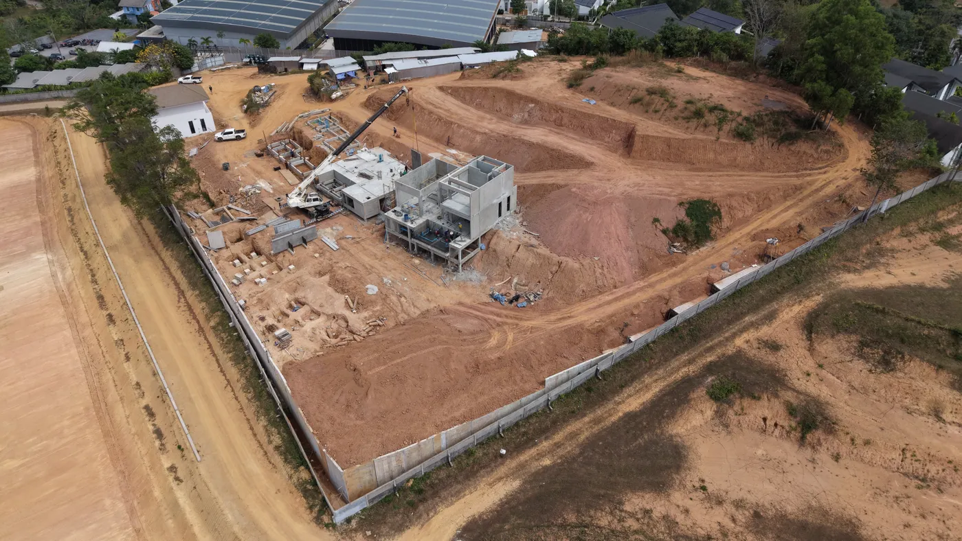 KĀHLĪ Hillside Villas ระหว่างก่อสร้าง มกราคม 2026