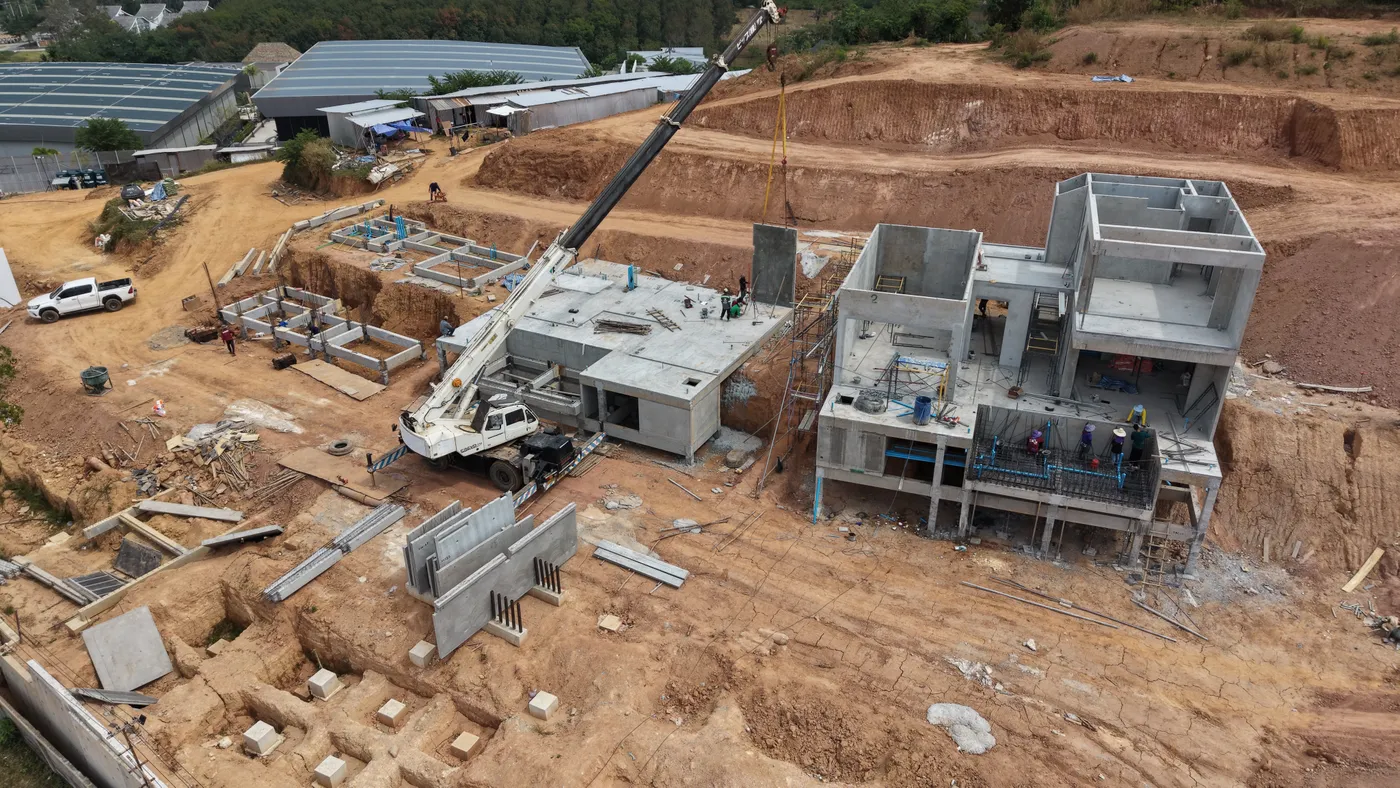 KĀHLĪ Hillside Villas ระหว่างก่อสร้าง มกราคม 2026