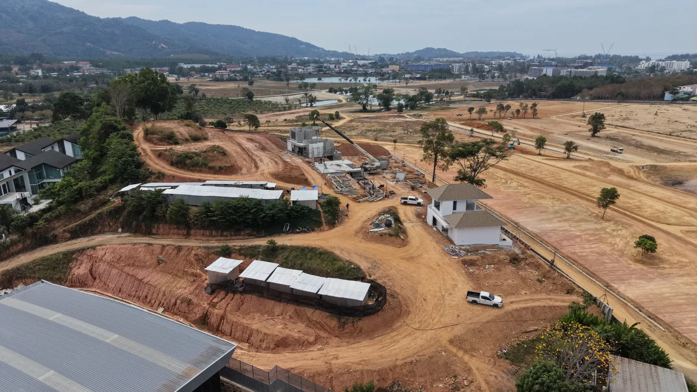 KĀHLĪ Hillside Villas ระหว่างก่อสร้าง มกราคม 2026