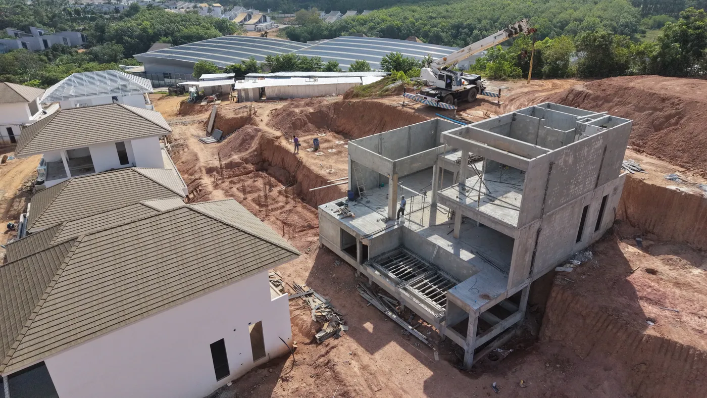 KĀHLĪ Hillside Villas ระหว่างก่อสร้าง เมษายน 2026