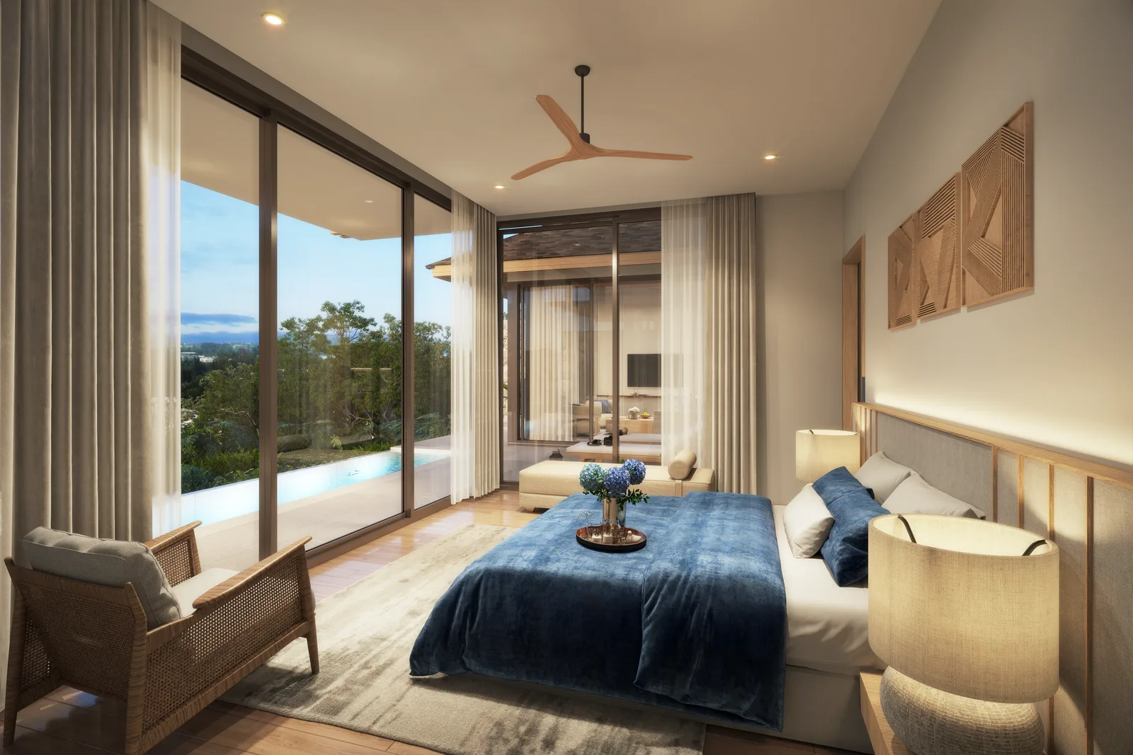 The main bedroom — KĀHLĪ Hillside Villa 2