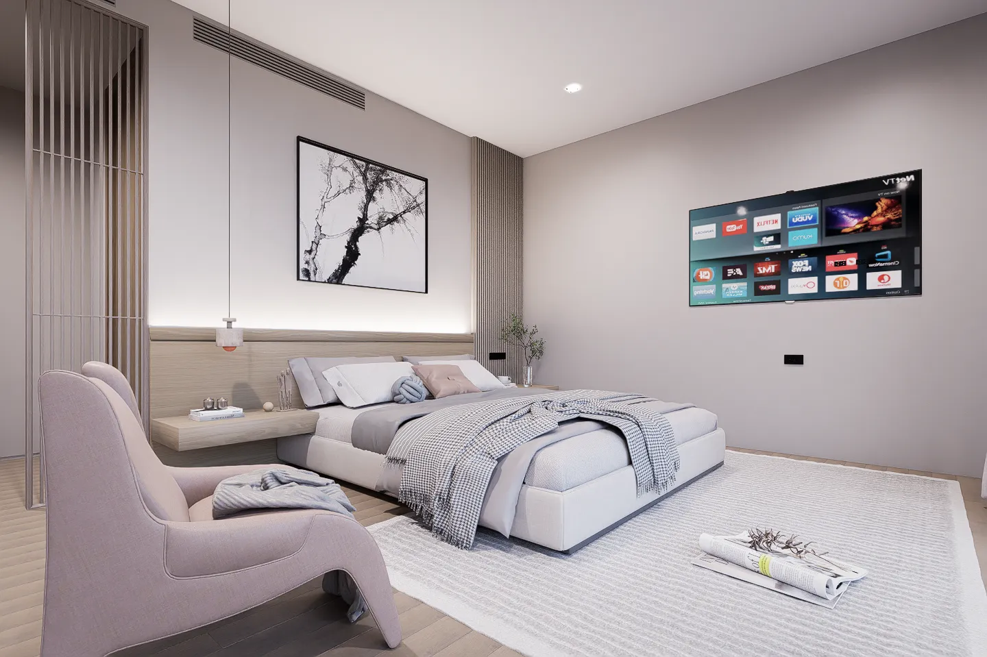 ห้องนอน 1 ใน KĀHLĪ Hillside Villa