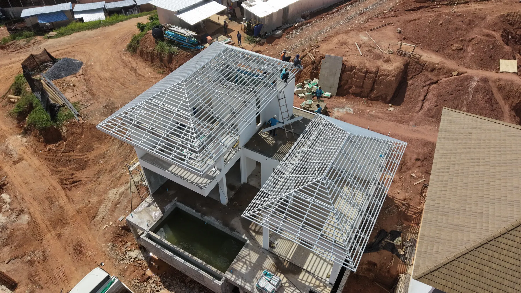 KĀHLĪ Hillside Villas under construction, 15 May 2026