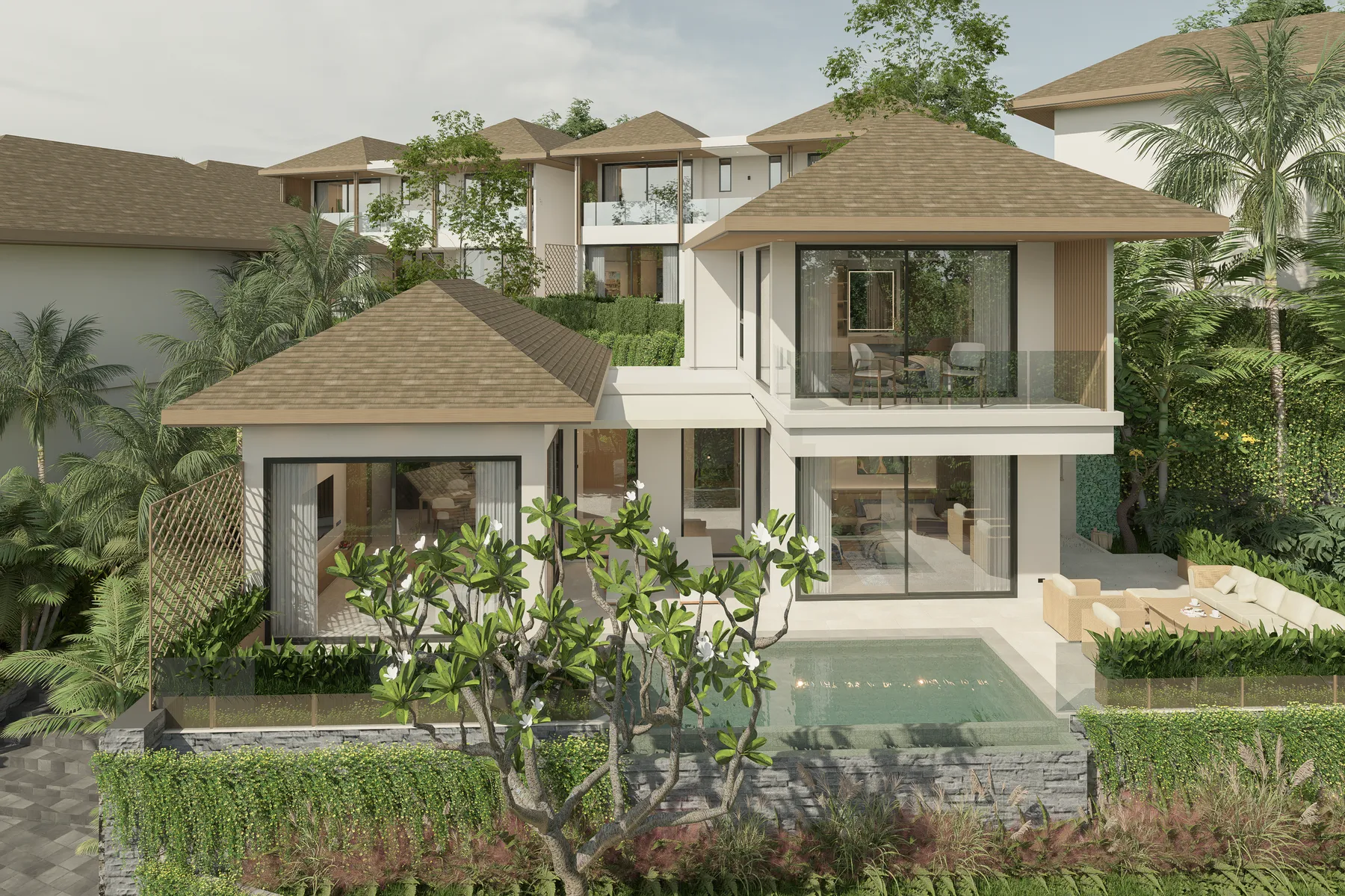 Вилла 15 днём, KĀHLĪ Hillside Villas, Вилла 15