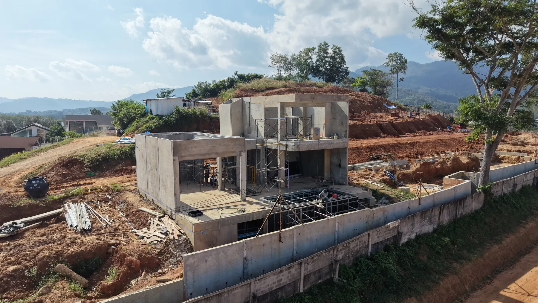 KĀHLĪ Hillside Villas в процессе строительства, 1 декабря 2025