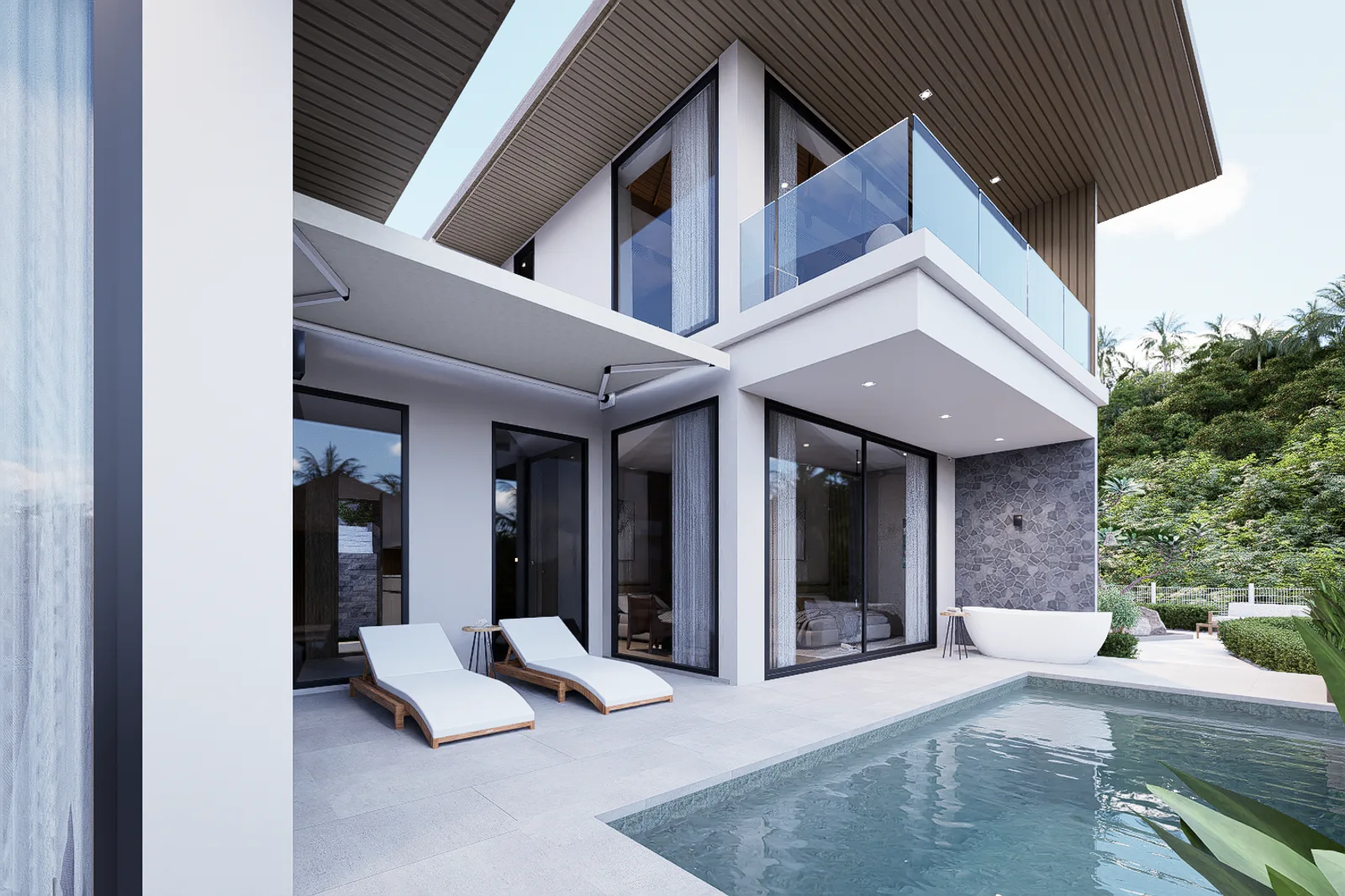 The pool deck — KĀHLĪ Hillside Villa 8